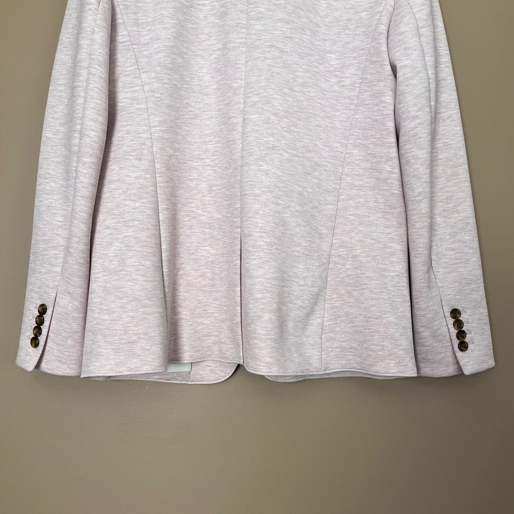 {Ann Taylor} Single Button Blazer Jacket in Heathered Pink - Womens 6 - Picture 9 of 13